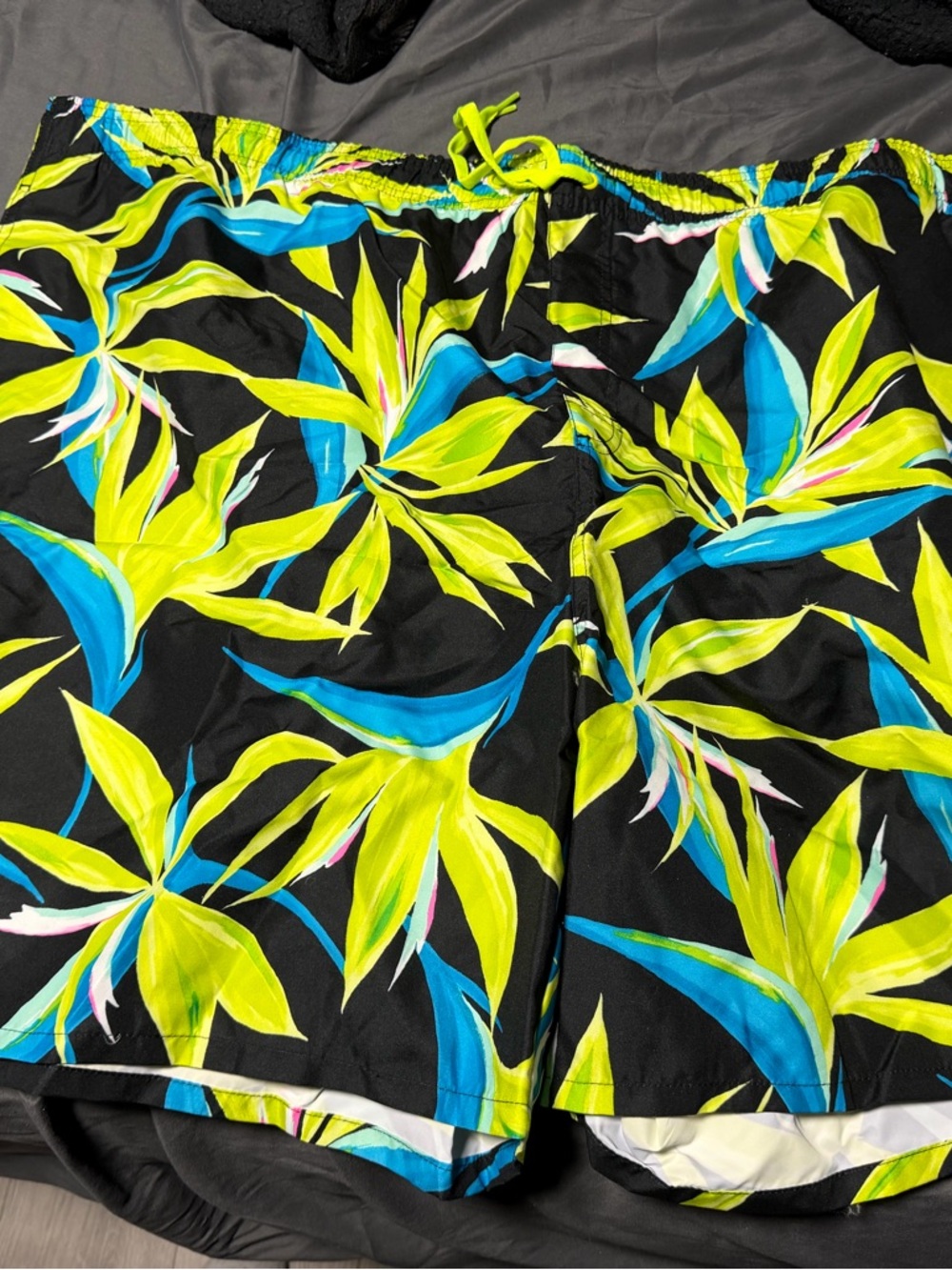 Tropical Leaf Print Swim Shorts Old Navy Men’s 4XL
